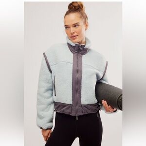 Free people court side fleece jacket